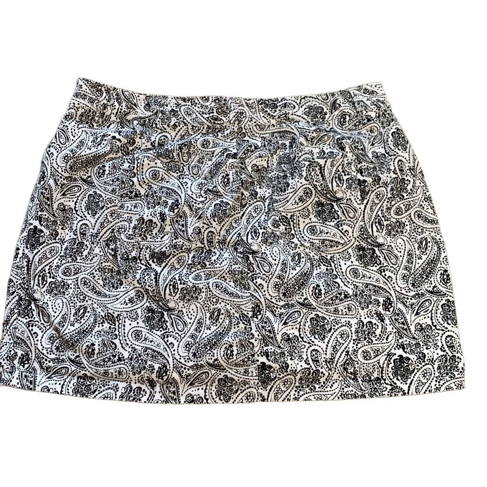 Women Within Black & White Print Skirt Size 22W - Picture 5 of 7
